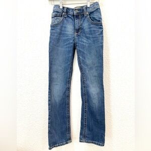 Wrangler 20X Jeans Boy’s Size 14 Slim Stitching On Pockets Like New Medium Wash